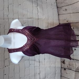 Charlotte Russe Sparkly Iridescent Halter Top